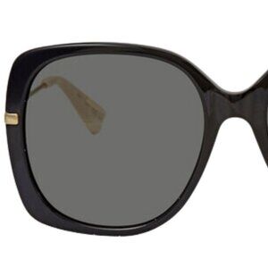 Gucci sunglasses GG0511S over sized, black and gold butterfly goggles -mint